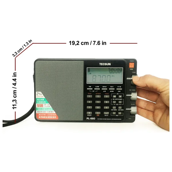 Tecsun Pl-880 Dünya Radyosu - Görsel 4