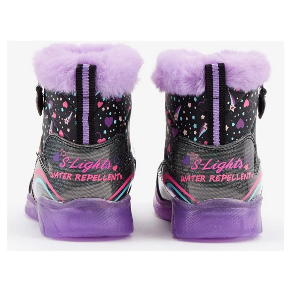 Skechers Illumi-Brights 302656n Bklv Siyah Işıklı Kız Bebek Bot - Görsel 5
