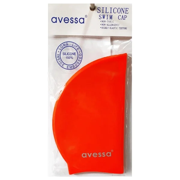 Avessa Sc-404 Kırmızı Silikon Yüzücü Bonesi - Görsel 2