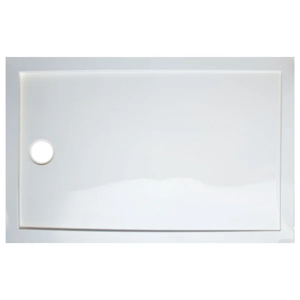Sanica Salerno Dikdörtgen 100x90 Flat Duş Teknesi - Beyaz - Görsel 2