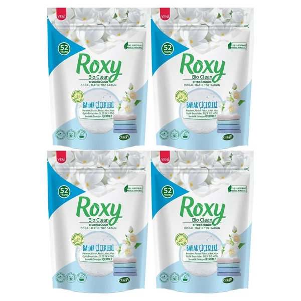 Dalan Roxy Bio Clean 1.6 Kg 6'lı Paket Bahar Çiçekleri Sabun Tozu - Görsel 6