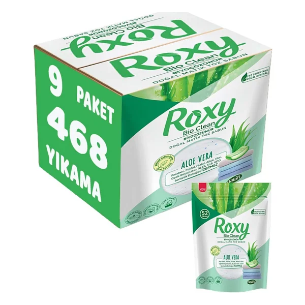 Dalan Roxy Bio Clean 1.6 Kg 6'lı Paket Aloe Vera Sabun Tozu - Görsel 7