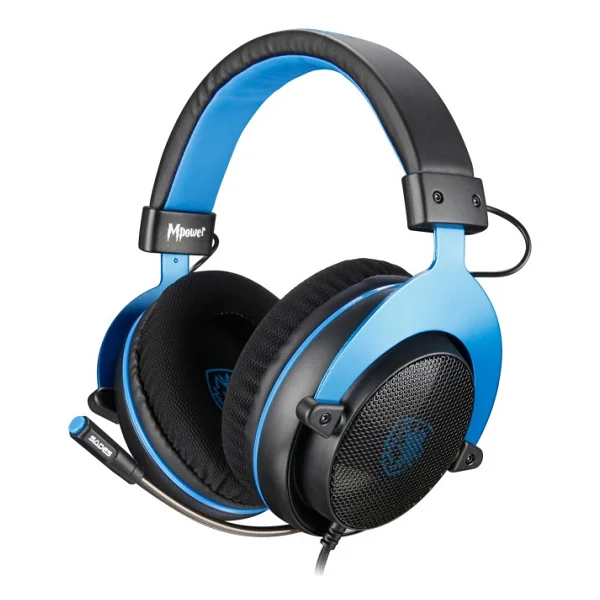 Sades Sa-723 Mpower Mikrofonlu Kablolu Çok Platformlu Gaming Oyuncu Kulaklığı - Siyah/Mavi - Görsel 5