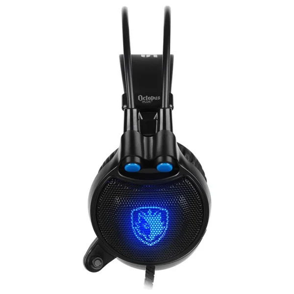 Sades Sa-912 Octopus Plus USB Mikrofonlu Kablolu RGB Titreşimli Stereo Oyun Kulaklığı - Siyah - Görsel 4