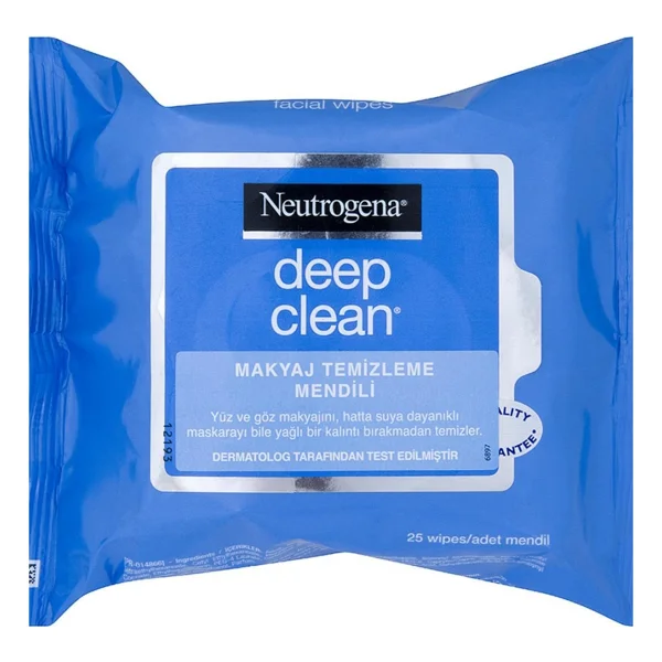 Neutrogena Yağsız Makyaj Temizleme Mendili 25 Adet Dermatolog Testi İle Güvenli Kullanım - Görsel 2