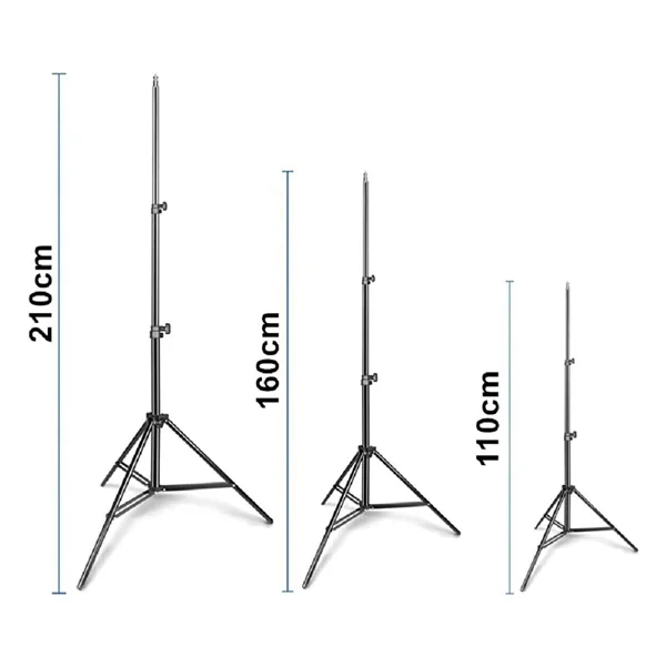 Asfal Kumandalı Youtuber Selfie LED Işıklı 210 Cm Tripod 10 Inç(26 Cm) Kuaför Makyaj Işığı Tiktok Işığı - Görsel 5