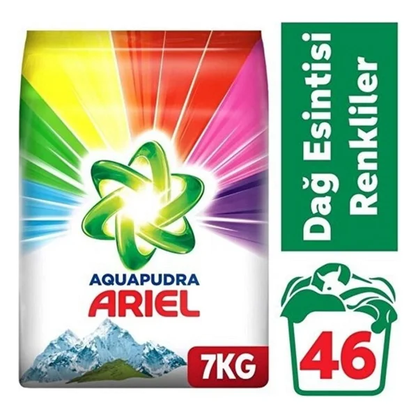 Ariel Aquapudra Dağ Esintisi Renkliler İçin 7 Kg Toz Deterjan - Görsel 2