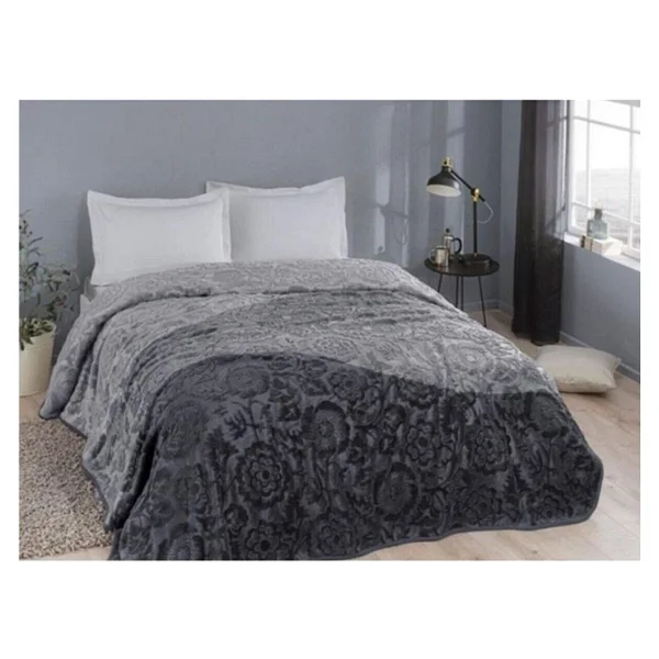 Özdilek Silver Tek Kişilik Battaniye Gri Renkte 155x215 - 155 X 215 Cm - Görsel 3