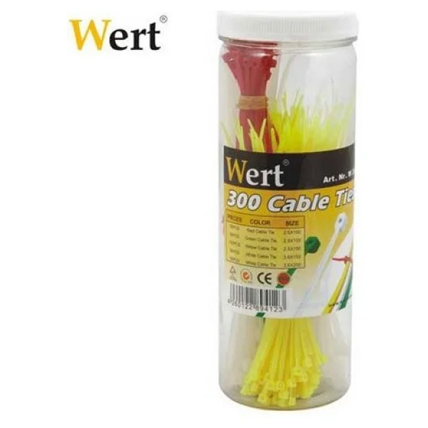 Wert 2430 300 Parça Cırt Kelepçe Kablo Bağı Seti - Görsel 4
