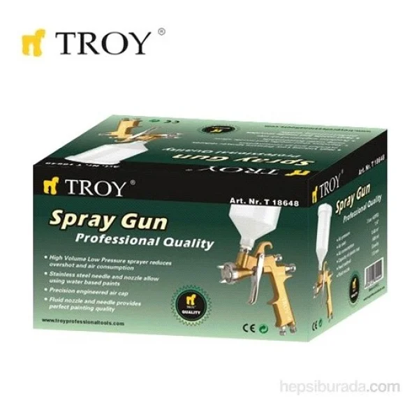 Troy 18648 1.8 Mm Profesyonel Boya Tabancası - Görsel 4
