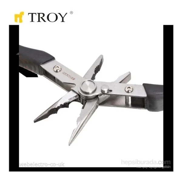 Troy 21090 Çift Başlıklı Çok Amaçlı Pense + Kargaburun - Görsel 2