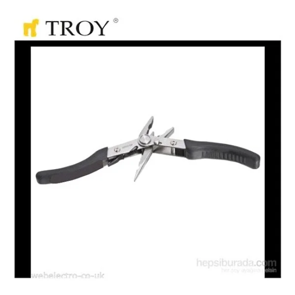 Troy 21090 Çift Başlıklı Çok Amaçlı Pense + Kargaburun - Görsel 4