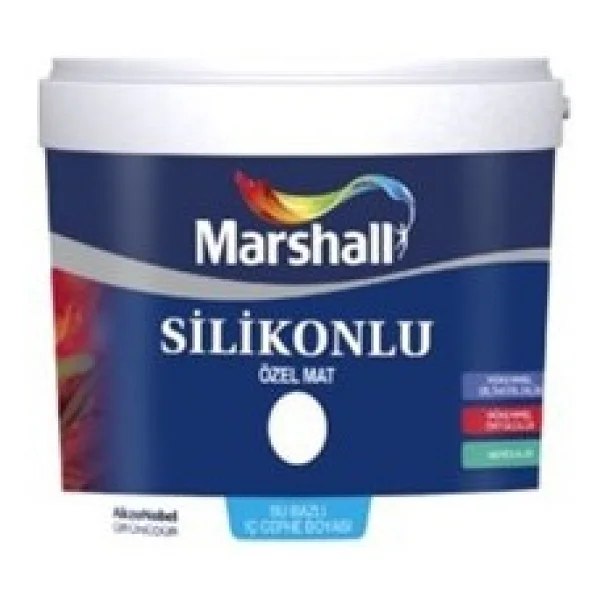 Marshall Silikonlu Özel Mat 2.5 Lt İç Cephe Boyası - Lila - Görsel 2
