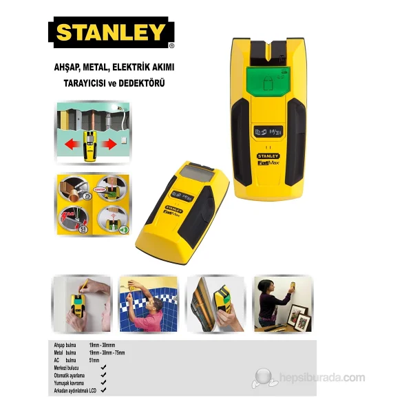 Stanley Stfmht077407 Metal Ve Voltaj Dedektörü - Görsel 2