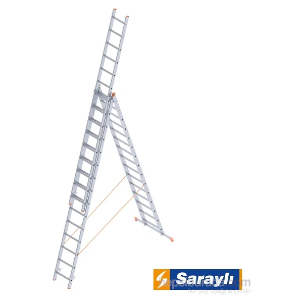 Saraylı 3x15 A Tipi 3 Kademeli Sürgülü Merdiven - Görsel 3