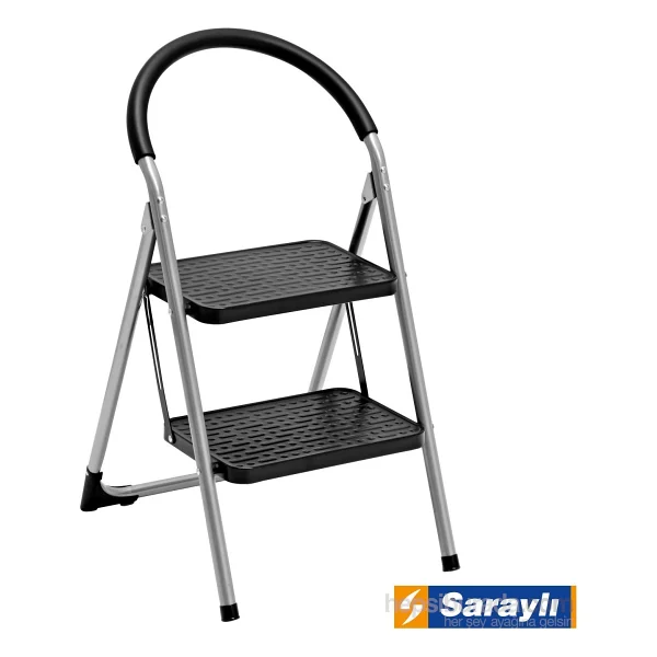 Saraylı 1612 Pratik Lüks Mega Metal 2 Basamaklı Merdiven - Görsel 3