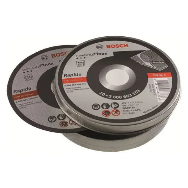 Bosch 115 X 1,0mm Standard For Inox Rapido 10'lu 2608603254 - Görsel 4