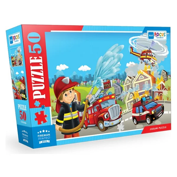 Blue Focus İtfaiyeci 50 Parça Puzzle Bf313 - Görsel 3