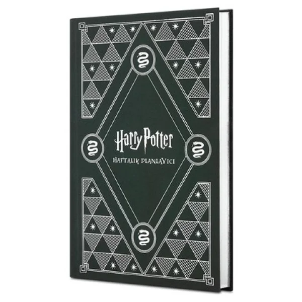 Mabbels Harry Potter Slytherin 20. Yıl Özel Baskılı Haftalık Ajanda - Yeşil, 16,5 X 24,5 Cm, Kadife Dokulu Sert Kapak (1 Adet) - Görsel 10