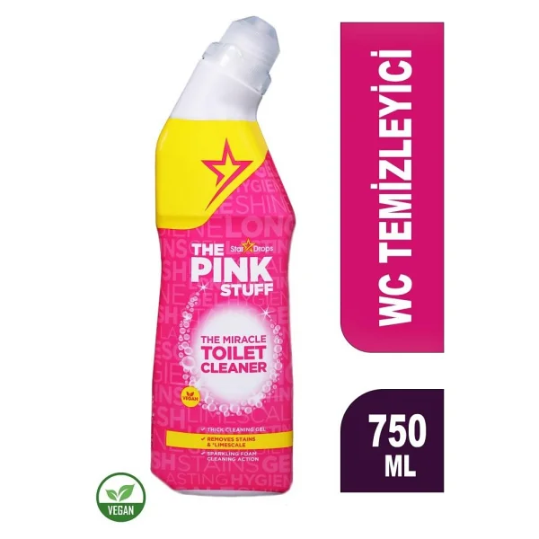 The Pink Stuff Mucizevi Tuvalet Temizleyici 750 Ml - Jel Formüllü, Kireç & Bakteri Karşıtı, Wc İçin Güçlü Temizlik - Görsel 5