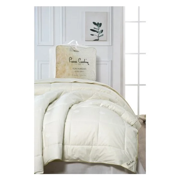 Pierre Cardin Yün Yorgan Çift Kişilik - 195 X 215 Cm - Krem - Görsel 2