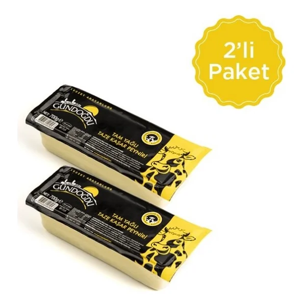Gündoğdu Taze Kaşar Peynir 700 Gr 2'li - Görsel 7