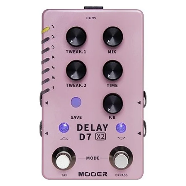 Mooer D7 X2 Stereo Delay Pedalı - Görsel 6