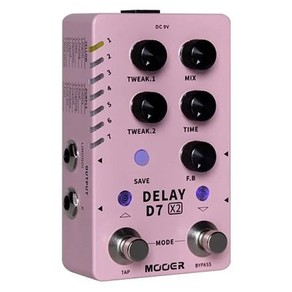 Mooer D7 X2 Stereo Delay Pedalı - Görsel 2