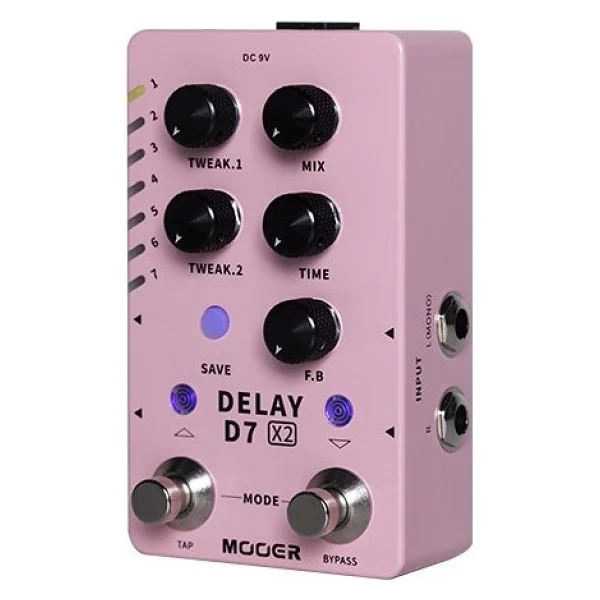 Mooer D7 X2 Stereo Delay Pedalı - Görsel 3