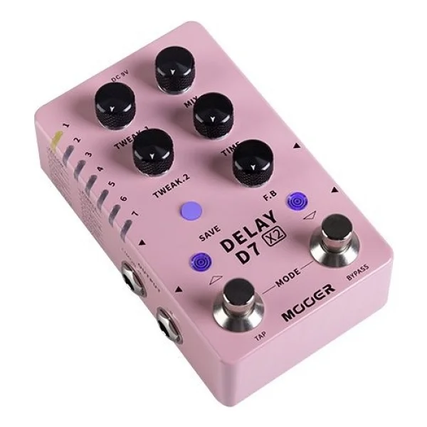 Mooer D7 X2 Stereo Delay Pedalı - Görsel 4