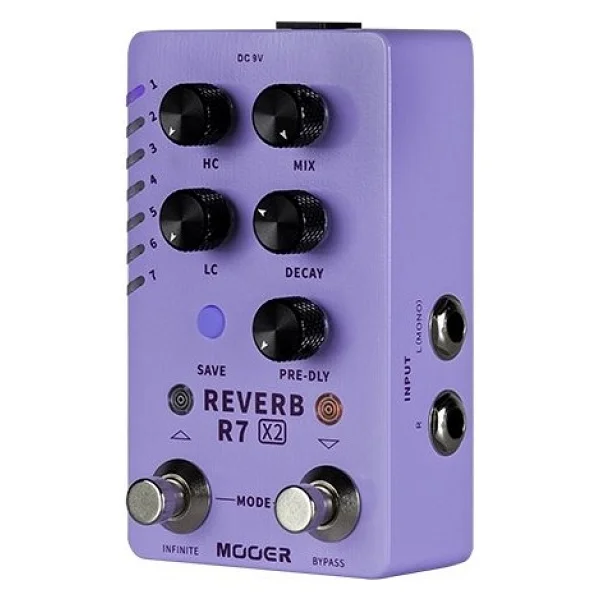 Mooer R7 X2 Stereo Reverb Pedalı - Görsel 2