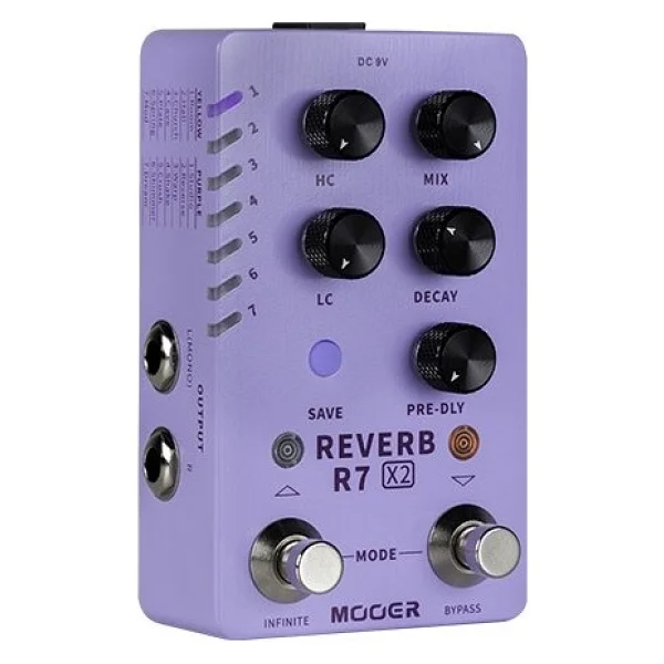 Mooer R7 X2 Stereo Reverb Pedalı - Görsel 5