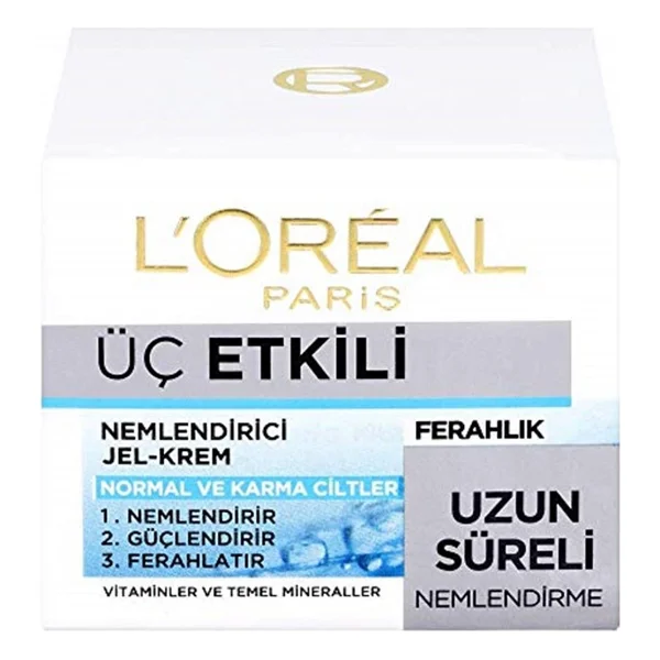 L'oreal Paris 3 Etkili Ferahlık Günlük Bakım Kremi Normal Ve Karma Ciltler 50 Ml - Görsel 5