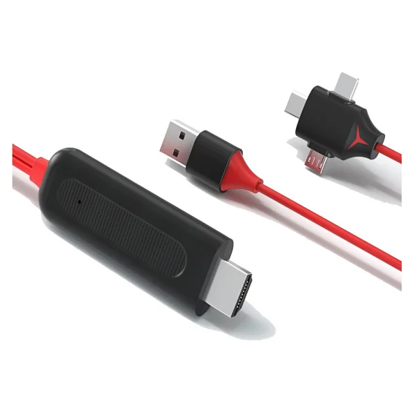 Daytona K-03c ( L7-8) Hdmı=lıghtnıng/M.USB/Type-C 1,5m - Görsel 6
