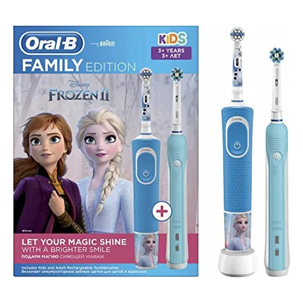 Oral-B Familiy Edition Pro 500 + D100 Frozen 2'li Şarjlı Diş Fırçası - Görsel 6