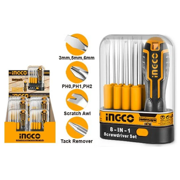 Ingco 9 Parçalı Tornavida Seti Akısd0901 - Görsel 2