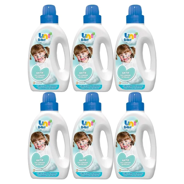 Uni Baby Aktif Sıvı Çamaşır Deterjanı 1500 Ml 6 Adet - Görsel 3