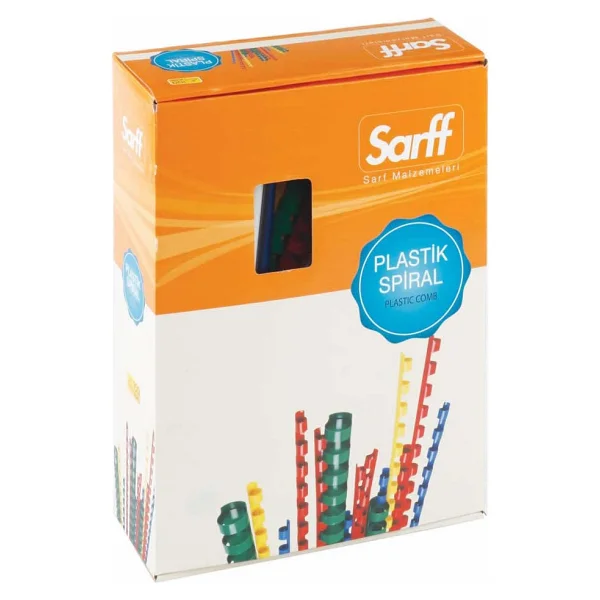 Sarff 18mm.Yeşil Delux Plastik Spiral 100 Adet. - Görsel 2