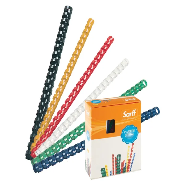 Sarff 18mm.Yeşil Delux Plastik Spiral 100 Adet. - Görsel 3