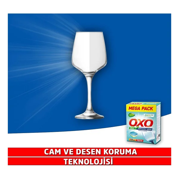 Oxo Hepsi Bir Arada 120'li 2 Paket 240 Tablet Mega Bulaşık Makinesi Tableti - Görsel 4