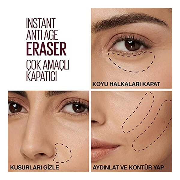 Maybelline New York Instant Anti Age Eraser Light 6.8 Ml 2 Adet Likit Kapatıcı - Görsel 4