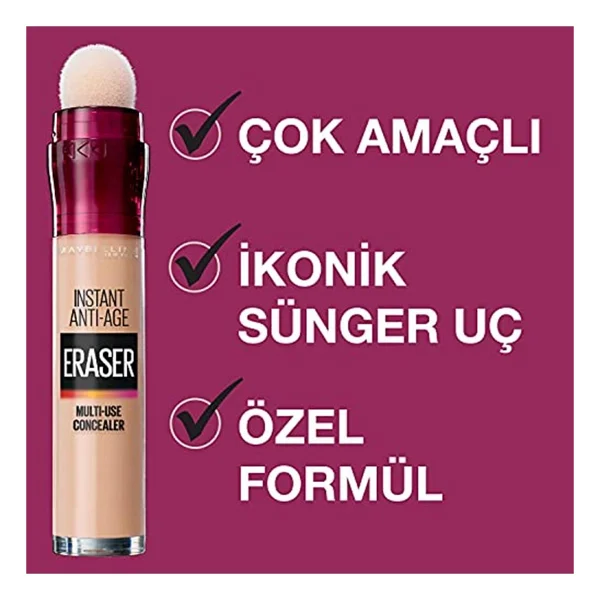 Maybelline New York Instant Anti Age Eraser Light 6.8 Ml 2 Adet Likit Kapatıcı - Görsel 5