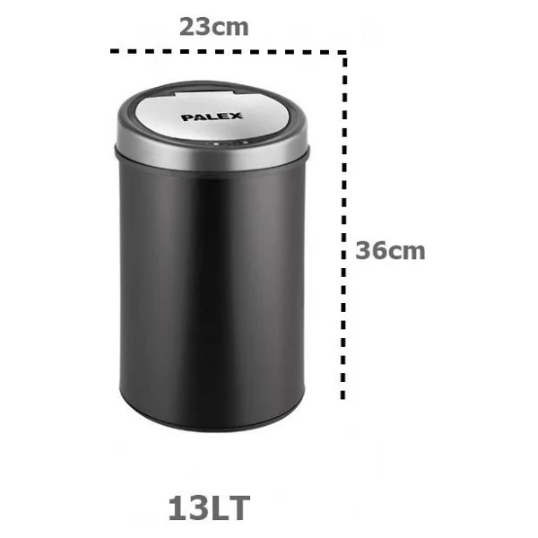 Palex Sp-13 Sensörlü Çöp Kovası 13 Litre - Görsel 2