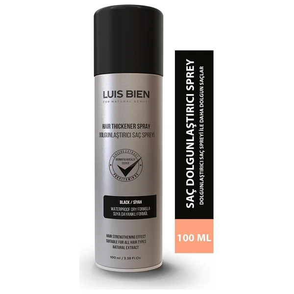 Luis Bien Hair Fiber Dolgunlaştırıcı Kahverengi Saç Spreyi 100 Ml - Görsel 9