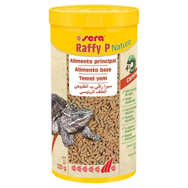 Sera Raffy P Nature Kaplumbağa Yemi 1000 Ml Yüksek Omega Yağ Asitleri İle Dengeli Besin - Görsel 2