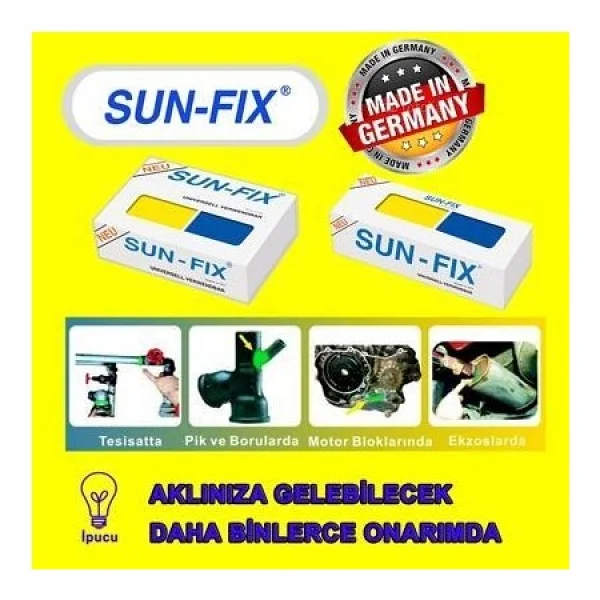 Sun-Fix 40 Gr Universal Verwendbar Macun Kaynak Yapıştırıcı - Görsel 2