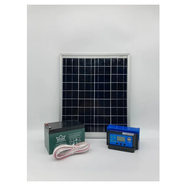 Altay Solar 25 Watt Monokristal Panelli Güneş Enerji Seti 3 Ampüllü Solar Aydınlatma Ve Telefon Şarj - Görsel 2