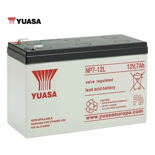 Yuasa Np7-12l 12v 7 Ah Bakımsız Kuru Akü - Görsel 4