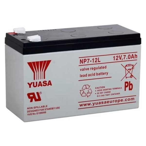 Yuasa Np7-12l 12v 7 Ah Bakımsız Kuru Akü - Görsel 3