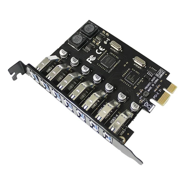 Alfais 4899 Pci-E Express 7 Port USB 3.0 Kart Hub Çoklayıcı Çoğaltıcı - Görsel 4